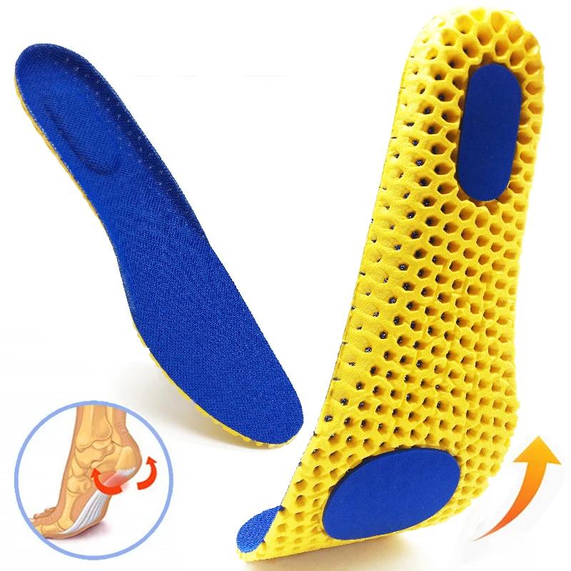Plantillas de espuma viscoelástica para zapatos, suela de malla desodorante, cojín transpirable, plantillas para correr para pies, plantillas ortopédicas para hombre y mujer