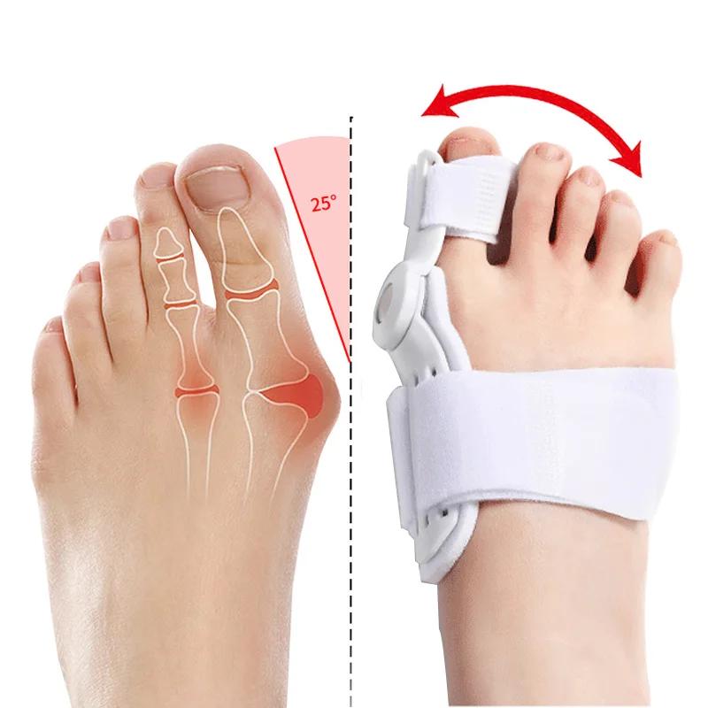 Corrector de juanetes Hallux Valgus, separador de dedos de los pies, cuidado de los pies, Corrector de juanetes Haluksy, 2 piezas