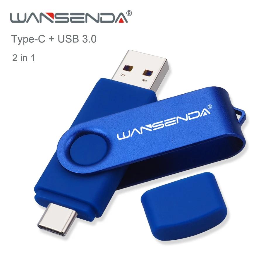 Wansenda-unidad Flash USB 512, Pendrive de 256GB, 3,0 GB, 128GB, tipo C, para Android/PC, 64GB, 32GB