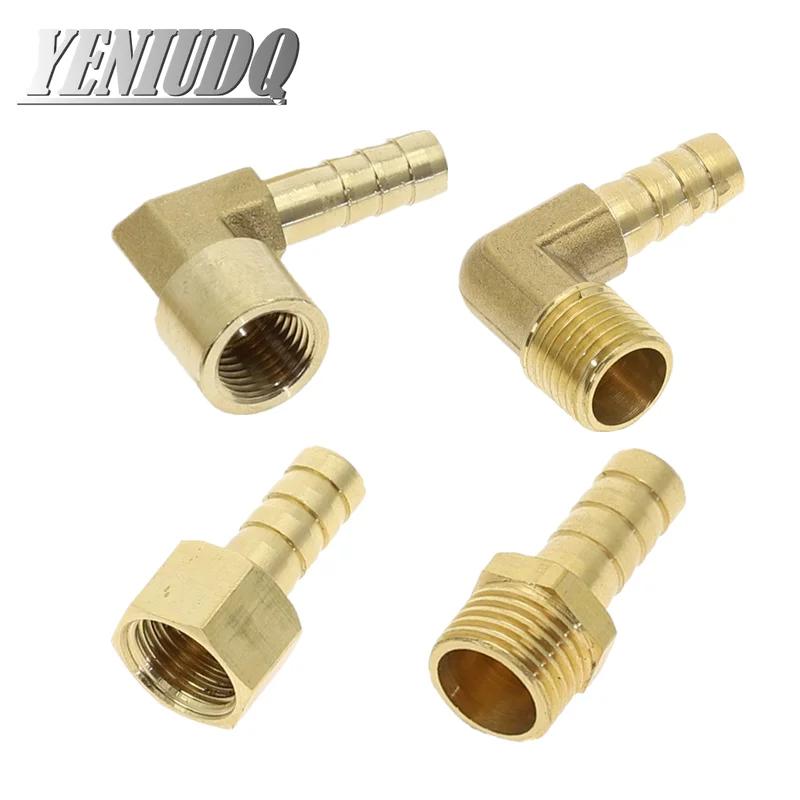 Accesorio de manguera de latón, adaptador de acoplador de junta de conector de cobre, rosca hembra BSP, 4mm-19mm, 1/8 ", 1/4", 1/2 ", 3/8"