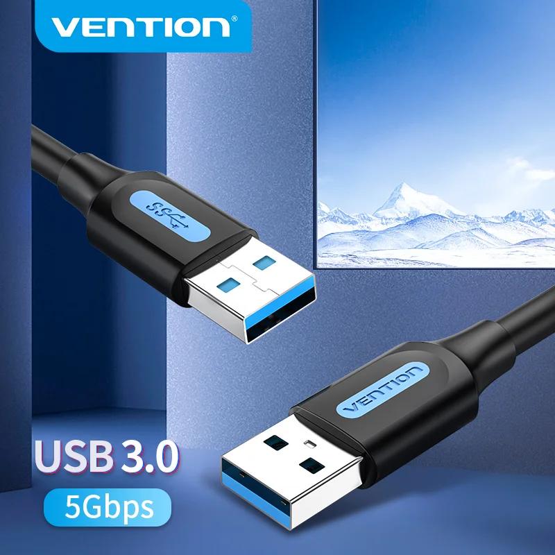 Vention-Cable de extensión USB 3,0 tipo A macho, extensor para disco duro, TV Box, portátil, 3,0, 2,0