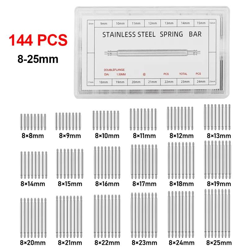 8-25mm correa de reloj pasador pasadores de enlace reparación de relojes juego de herramientas accesorios de herramientas profesionales