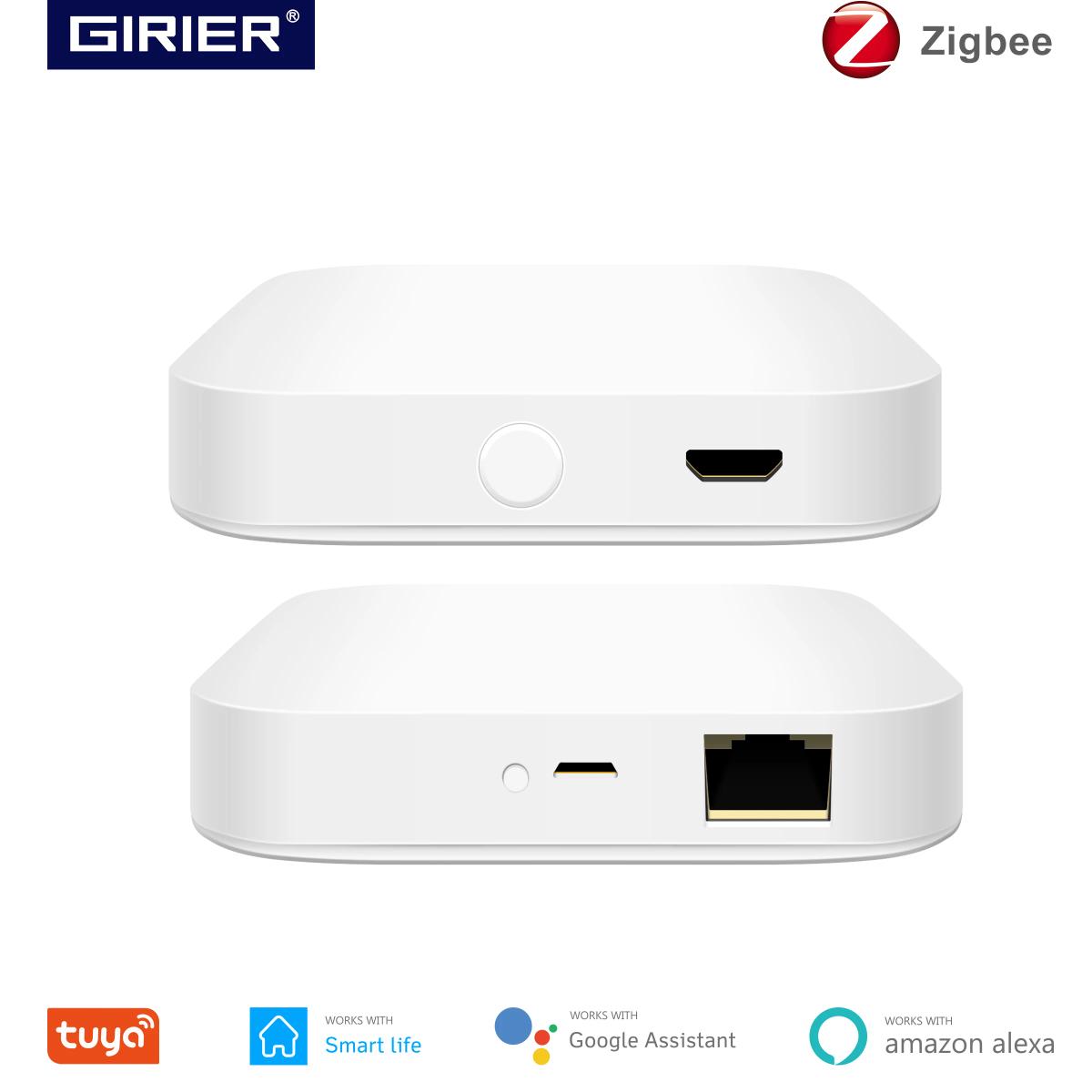 Hub inteligente Tuya ZigBee 3,0, puente de enlace inalámbrico/con cable para aplicación de Control remoto por voz, funciona con el asistente de Google Home Alexa