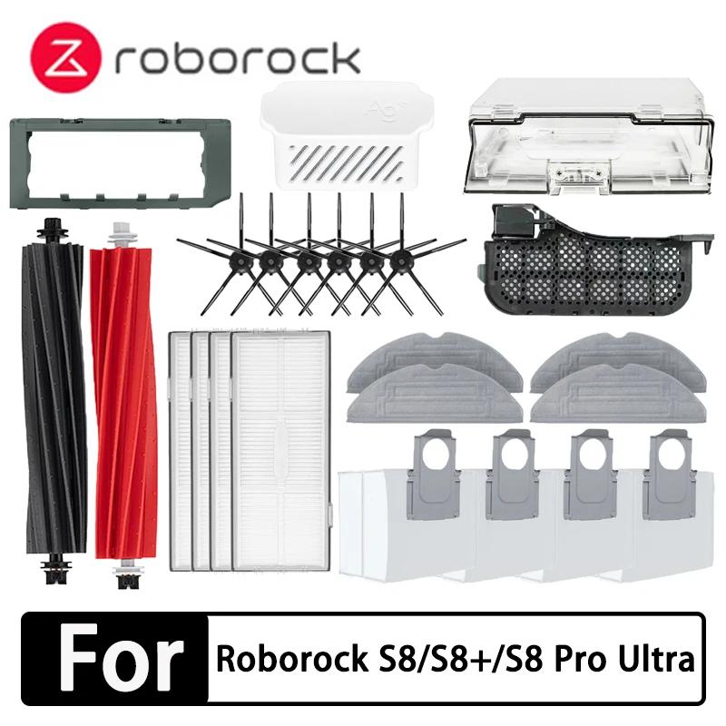 Roborock S8 S8 Pro Ultra S8 + accesorios fregona Choth bolsas de vacío filtro de Cepillo Lateral reemplazable robot repuestos de aspiradora