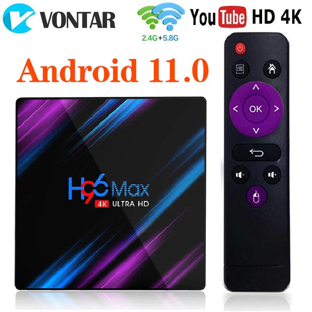 H96 MAX RK3318 Smart TV Box Android 11 4G 64GB 32G 4K Wifi BT Media player H96MAX TVBOX Android10 Set top box 2GB16GB