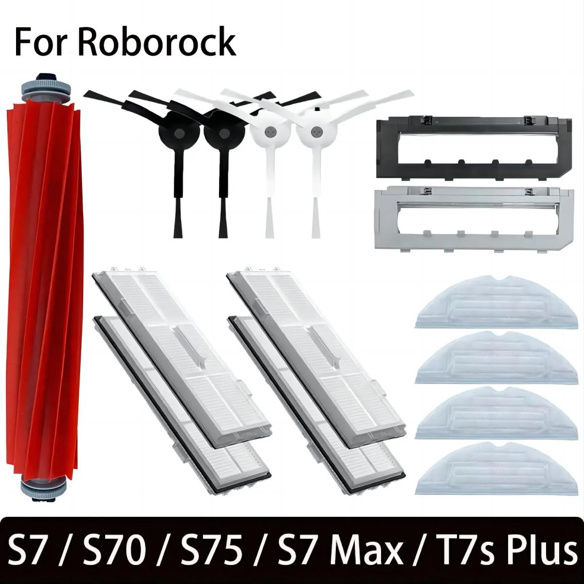 Accesorios para aspiradora Roborock S7, S70, S7Max, T7S, T7S Plus, cepillo principal, filtro Hepa, mopa