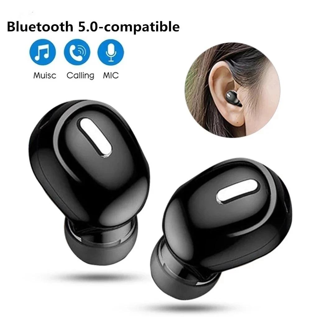 Auriculares inalámbricos X9 con Bluetooth 5,0, audífonos con micrófono, intrauditivos individuales, deportivos, impermeables, TWS, manos libres