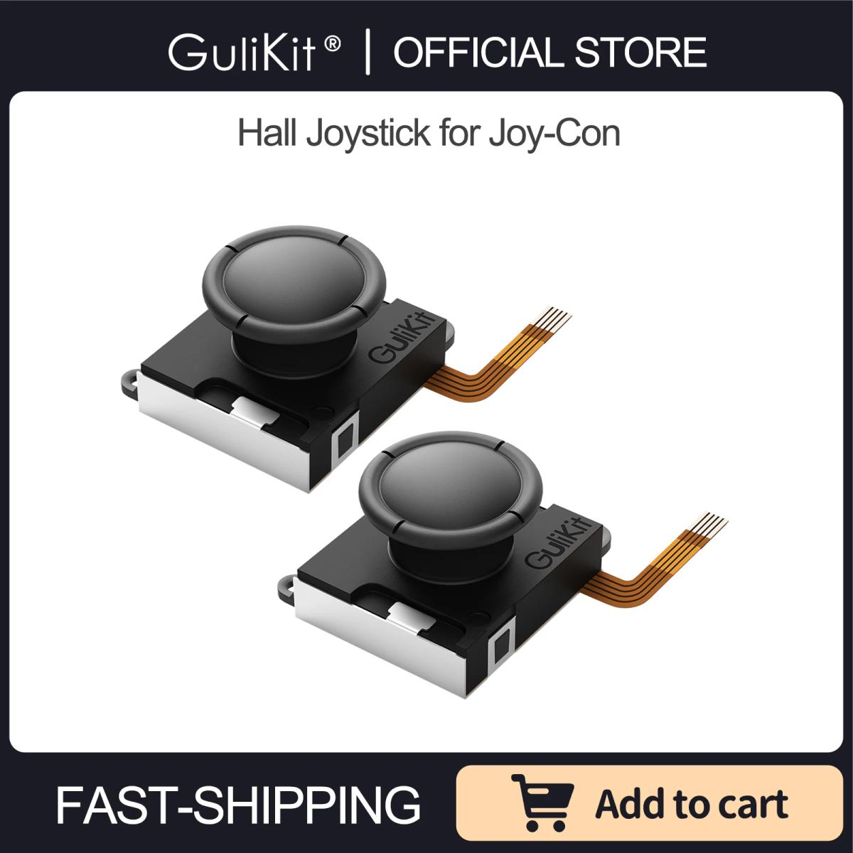 Joystick GuliKit Hall Sensing para JoyCon, repuesto sin varilla electromagnética a la deriva para Nintendo Swicth/Switch OLED Repair