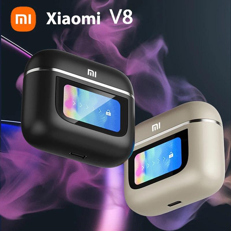 Xiaomi-auriculares TWS V8 ANC + ENC, inalámbricos por Bluetooth, con cancelación de ruido, intrauditivos, con pantalla táctil y micrófono