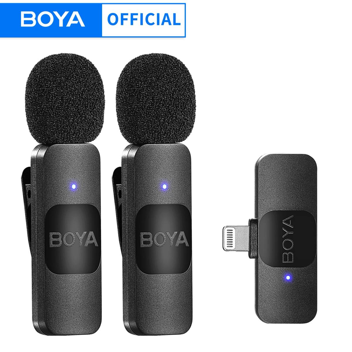 BOYA BY-V Mini micrófono Lavalier inalámbrico profesional para iPhone iPad Android transmisión en vivo grabación de juegos entrevista Vlog