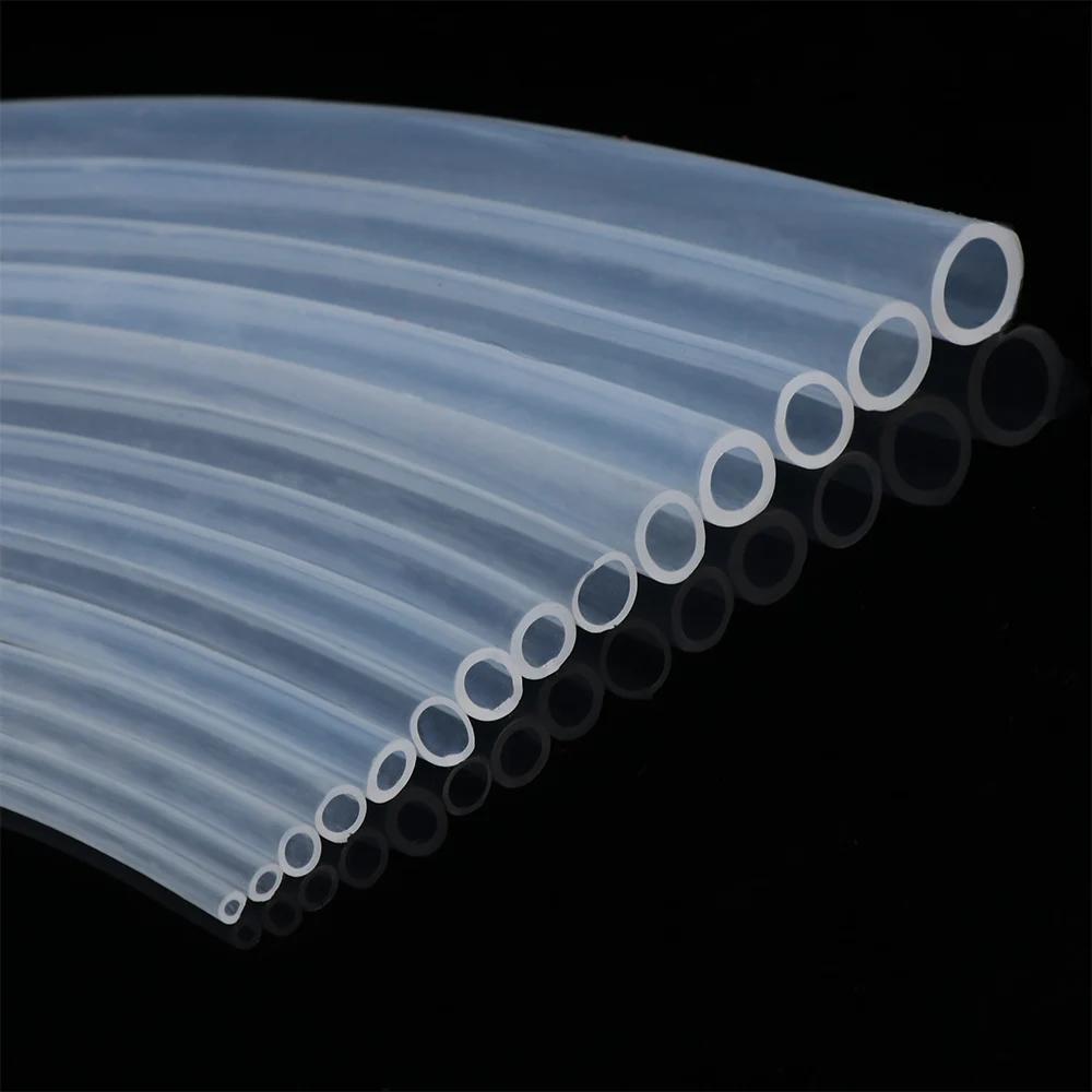 Manguera de goma de silicona transparente de calidad alimentaria, 1M/5M, 10M, 4, 5, 6, 7, 8, 9, 10, 11, 12, 14, 16 mm de diámetro exterior, tubo de silicona Flexible