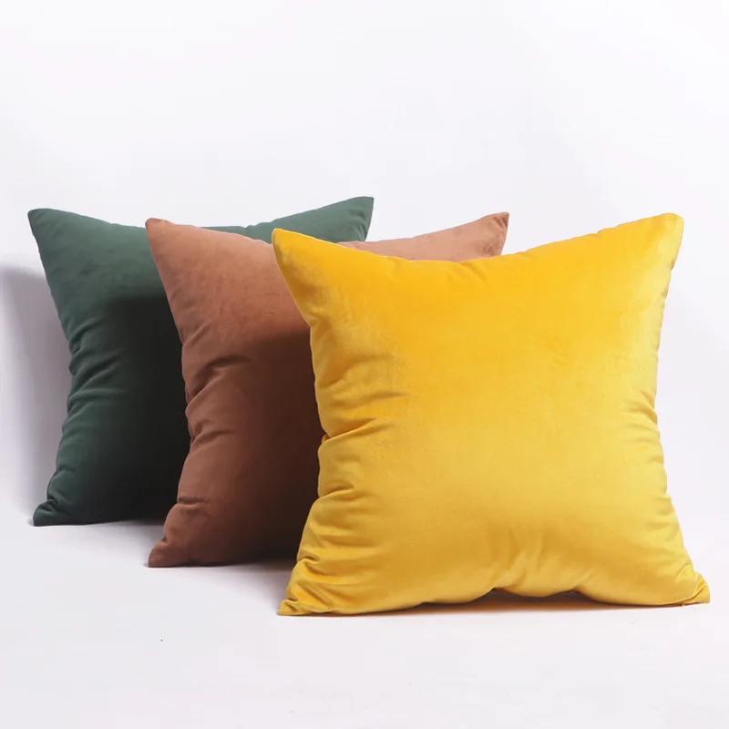 Fundas de cojín de terciopelo a cuadros, 30x50cm, 40x40cm, 45x45, 50x50cm, decoración nórdica para el hogar, fundas de almohadas para cojines de sofá