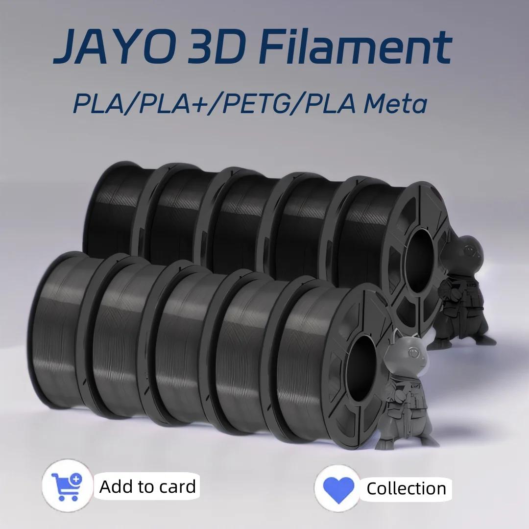 JAYO impresora 3D PLA/PLA Meta/PETG/PLA PLUS/PLA filamento mate 1,75mm 10 rollos materiales de impresión 3D para impresora 3D y bolígrafo 3D