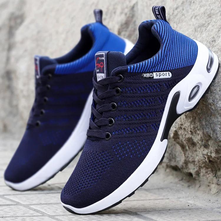 Zapatos para hombre 2025, nueva tendencia, zapatos para hombre, zapatos transpirables con cordones para correr, versión coreana, zapatos deportivos informales ligeros