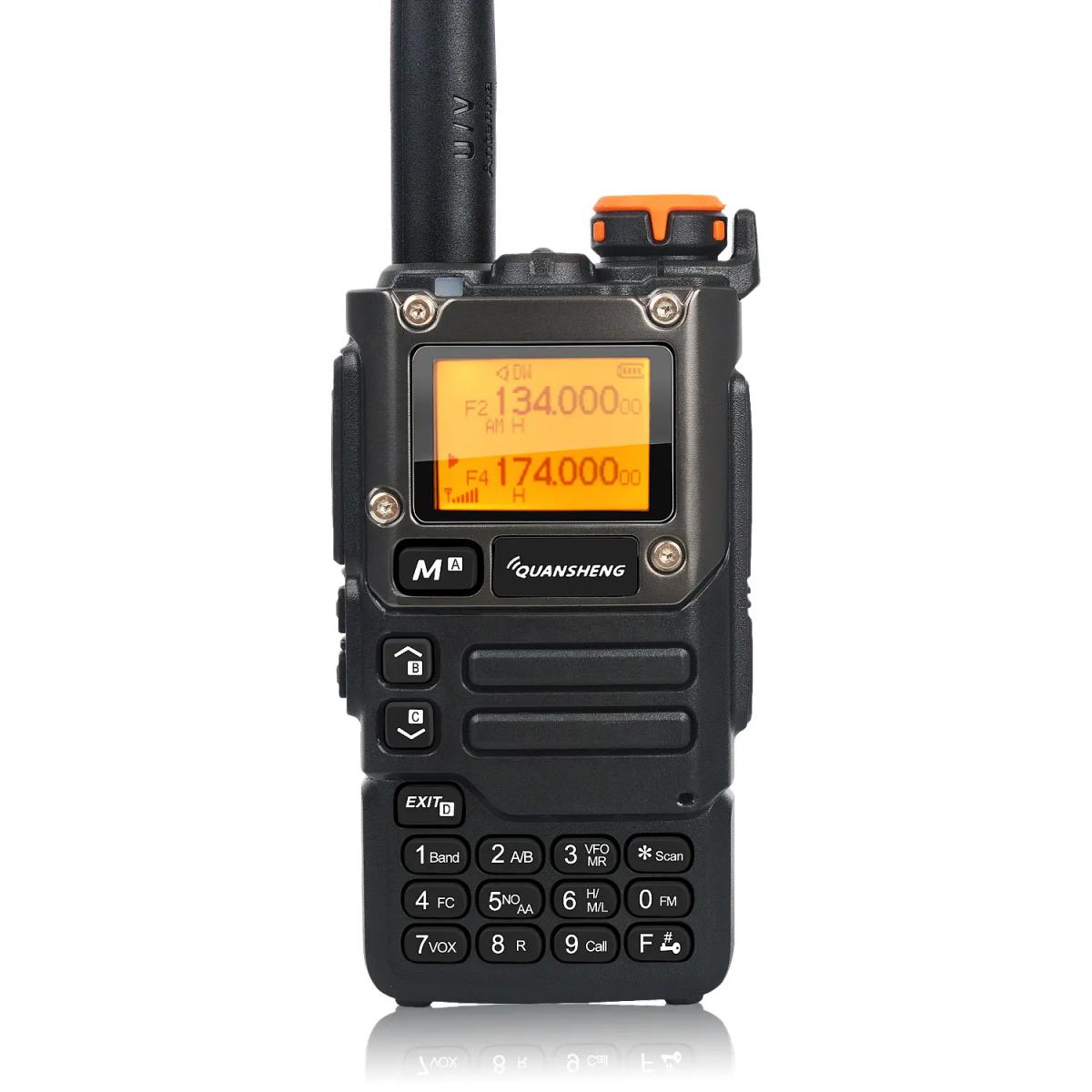 Quansheng-walkie-talkie UV-K5(8), banda de aire de 50-600MHz, Rx, multibanda, 136-600MHz, Tx, DTMF, codificador de frecuencia, copia de Vox, Radio FM