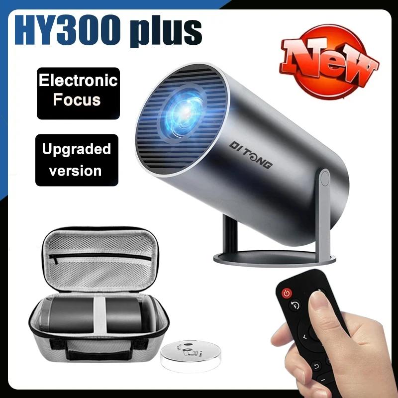 DITONG HY300 Plus HD Proyector portátil 4K 1280x720P Android LED Video Cine en casa Cine Teléfono mini Proyector Película HY300 pro