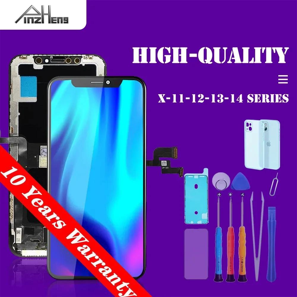 PINZHENG pantalla de alta calidad INCELL LCD OLED OEM AMOLED para iPhone XS MAX X XR 11 12 13 MINI PROMAX reemplazo de pantalla