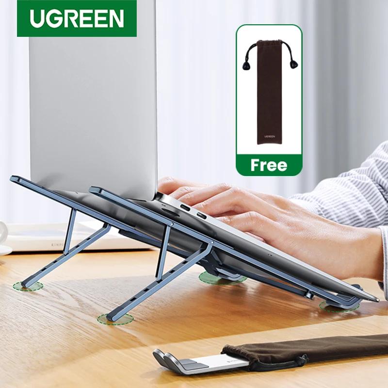 UGREEN-soporte Vertical de aluminio plegable para ordenador portátil, apoyo para Macbook Air Pro, tableta