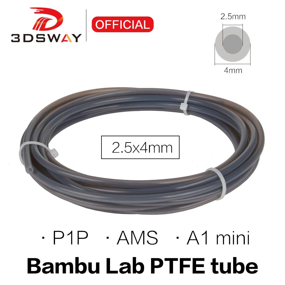 Para Bambu Lab P1P AMS A1 mini impresora 3D tubo de PTFE tubo Teflonto extrusora Bowden 1,75mm ID2.5mm OD4mm piezas de filamento Bambulab