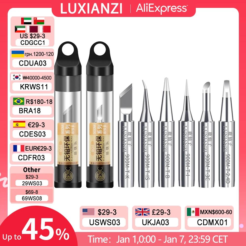 LUXIANZI 1 Uds puntas de pistola para soldar sin plomo punta de cobre 900M puntas de soldadura BGA K/1,5 K/SK/3C/B/IS/I/2.4D SGS alta calidad