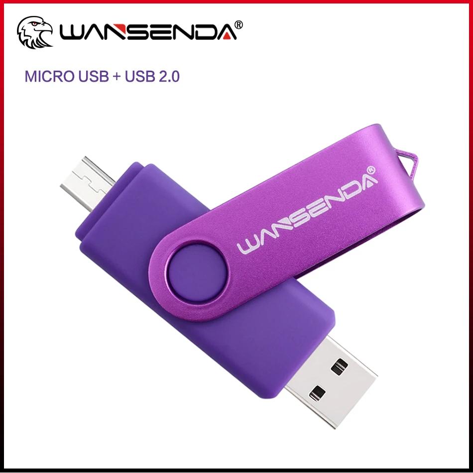 Nueva Wansenda OTG USB flash drive de 4 GB 8 GB 16 GB 32 GB para Android/Tablet/PC USB 2.0 Pendrives pen drive de alta calidad libres paquete