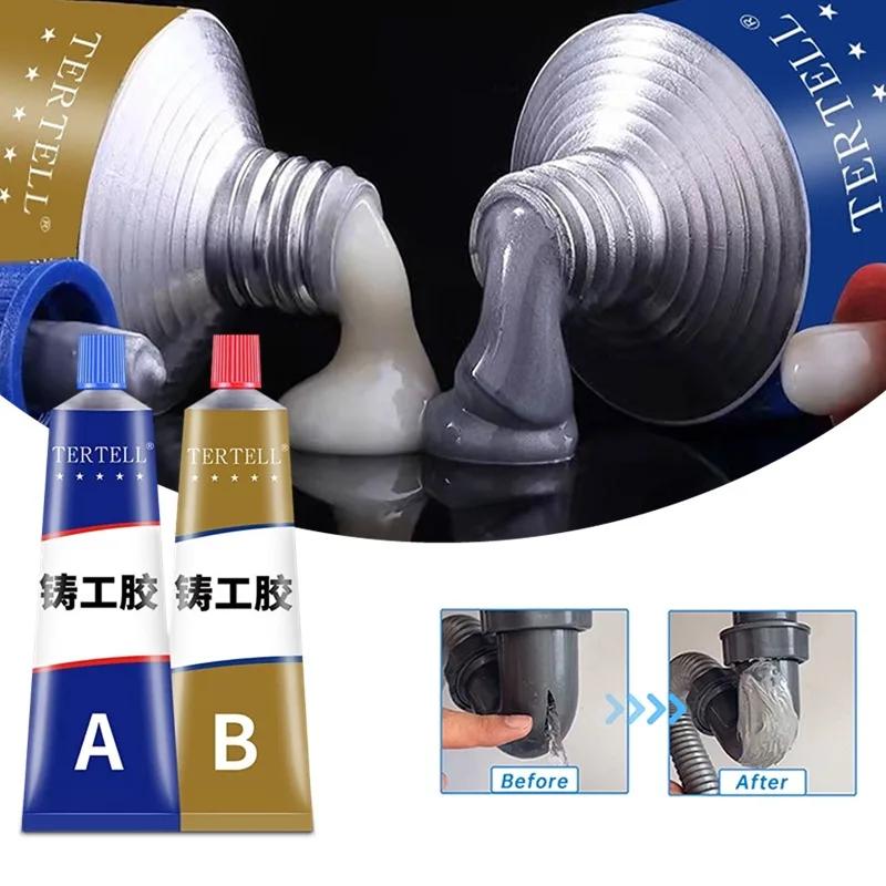 Strong Metal Repair Adhesive High Strength Cold Welding Glue Casting Repair Glue Heat Resistance AB Glue Sealant 20/100g