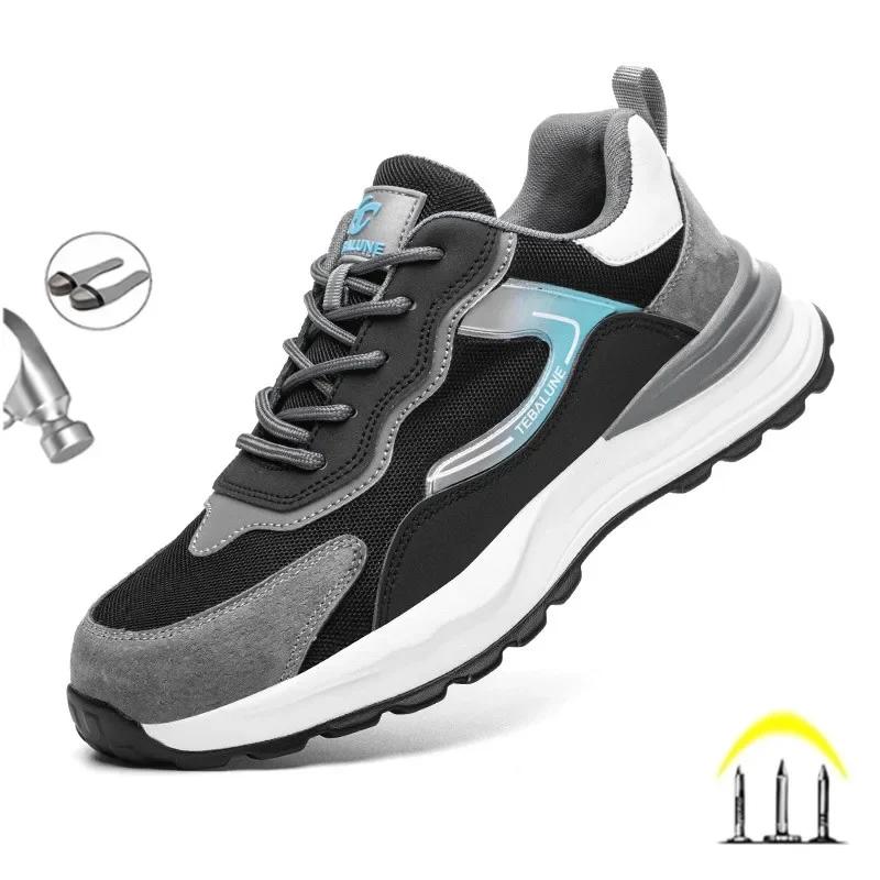 Composite Toe Anti Static Wrok Safety Shoes For Men Indestructible Prevent Puncture Sneakers Boots Lightweight Male Footwear