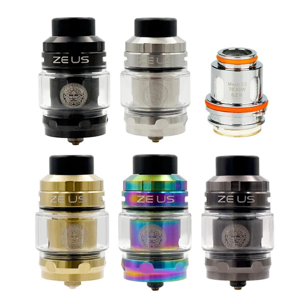 Tanque de vidrio Zeus Sub Ohm único, atomizador de 5ml de capacidad, bobina de malla Z1 0,4 Ohm/0,2 Ohm para ZEUS X SUBOHM Tank Aegis Mod