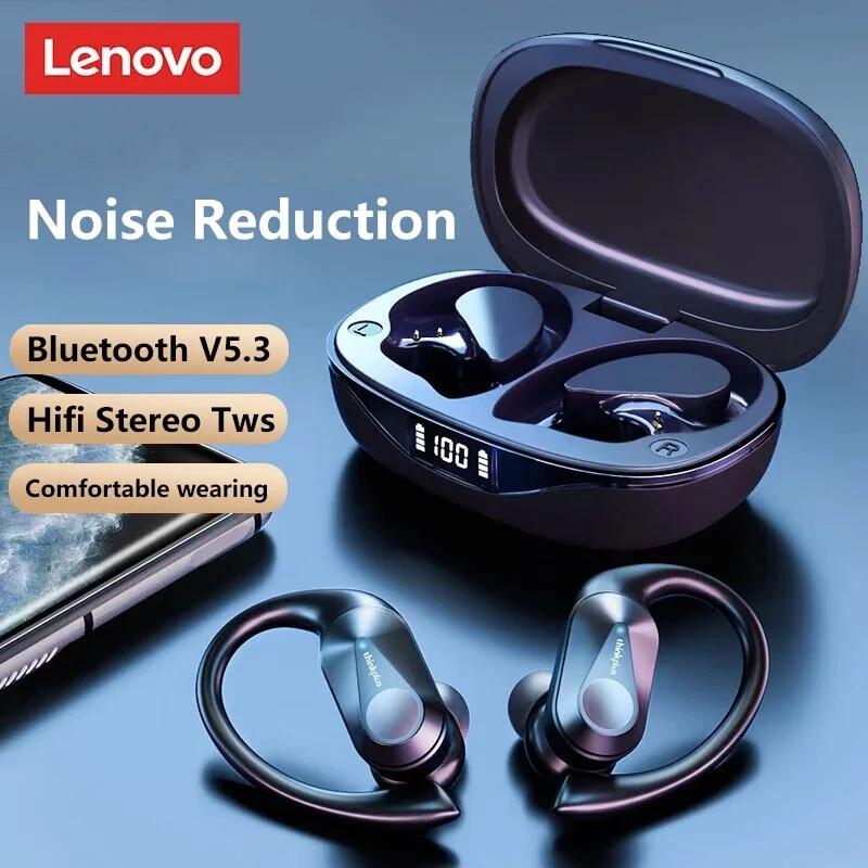 Original Lenovo LP75 TWS Bluetooth V5.3 auriculares inalámbricos LED pantalla Digital auriculares reducción de ruido auriculares impermeables nuevo