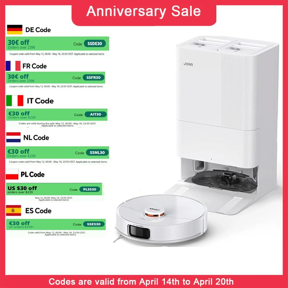 JONR Robot Vacuum P20 Pro International Edition Mopping Vacuuming Drying Wipes Automatic Cleaning Dust Collecting Drainage Water