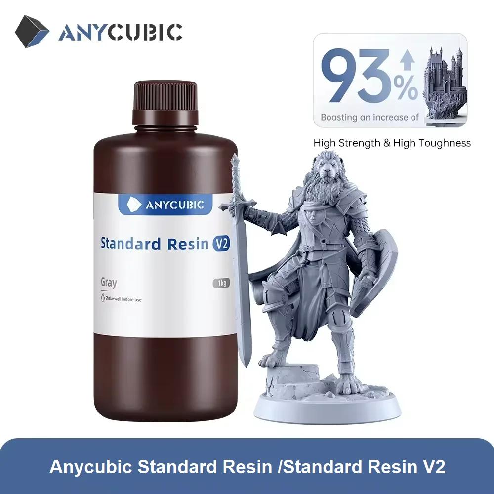 ANYCUBIC 405nm resina estándar UV/resina estándar V2 para impresora 3D Photon Material de impresión Mono X LCD sensible a los rayos UV Normal 1kg