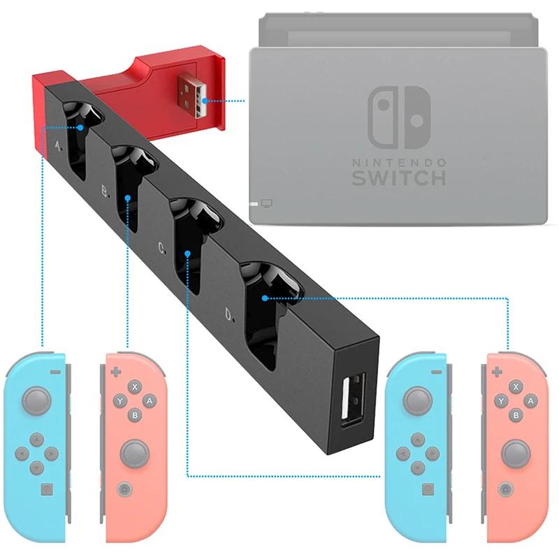 Base de carga para mando de Nintendo Switch Joy-Con, soporte de estación, NS