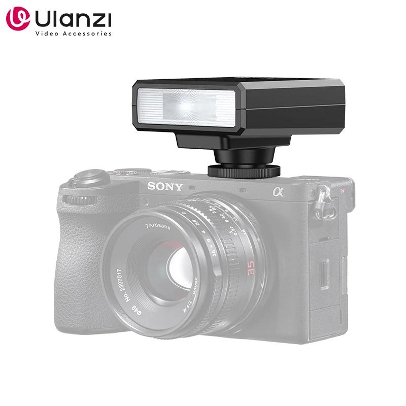 Ulanzi F12 Mini cámara Flash Speedlite GN12 5600K soporte de zapata estándar para cámara DSLR Sony Canon Nikon Panasonic Olympus