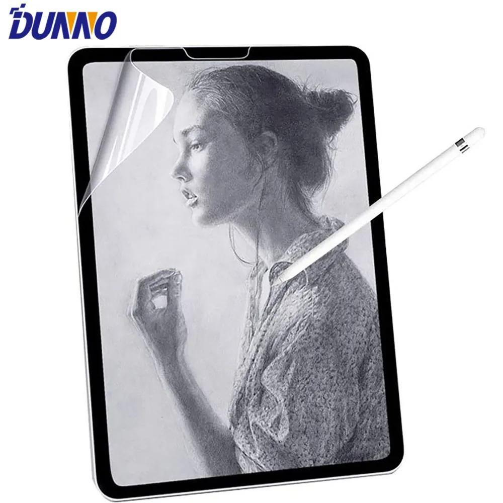 Película protectora de pantalla con sensación de papel, pintura PET mate para iPad 7 a 8 a 9 a 10,2, 10 a generación, Air 4 5 10,9 Pro 11 Air 3 Pro 10,5