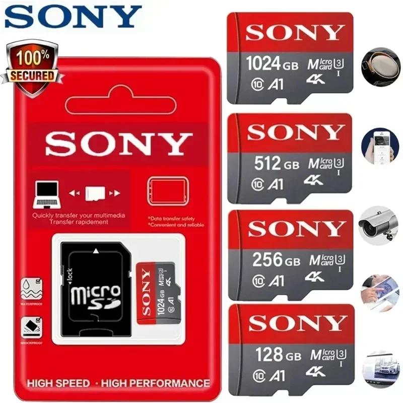 SONY-Mini tarjeta De Memoria Micro SD, Clase 10, 32GB, 64GB, 128GB, 256GB, U3, 4K, alta velocidad, TF Mecard C10