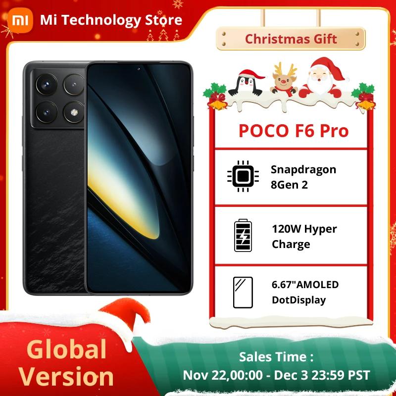 Global Version POCO F6 Pro 5G Smartphone Snapdragon® 8 Gen 2 6.67'' 120Hz Flow AMOLED DotDisplay 120W Charge NFC