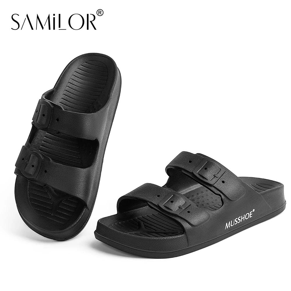 Samilor, zapatos deportivos Unisex de EVA, zapatillas de playa para mujer, zapatos informales para dormitorio, par de zapatillas de exterior para hombre, tendencia 2025