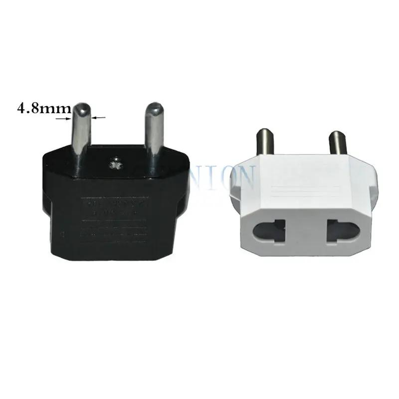 Mini CN AU US a KR EU UA 4,8mm adaptador de enchufe de CA convertidor adaptador de viaje para Corea Ucrania Europa