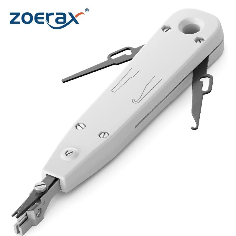 ZoeRax Punch Down Tool 110 Wire Cutter Knife Telecom Pliers For Rj45 Keystone Jack Network Cable Telephone Module Patch Panel