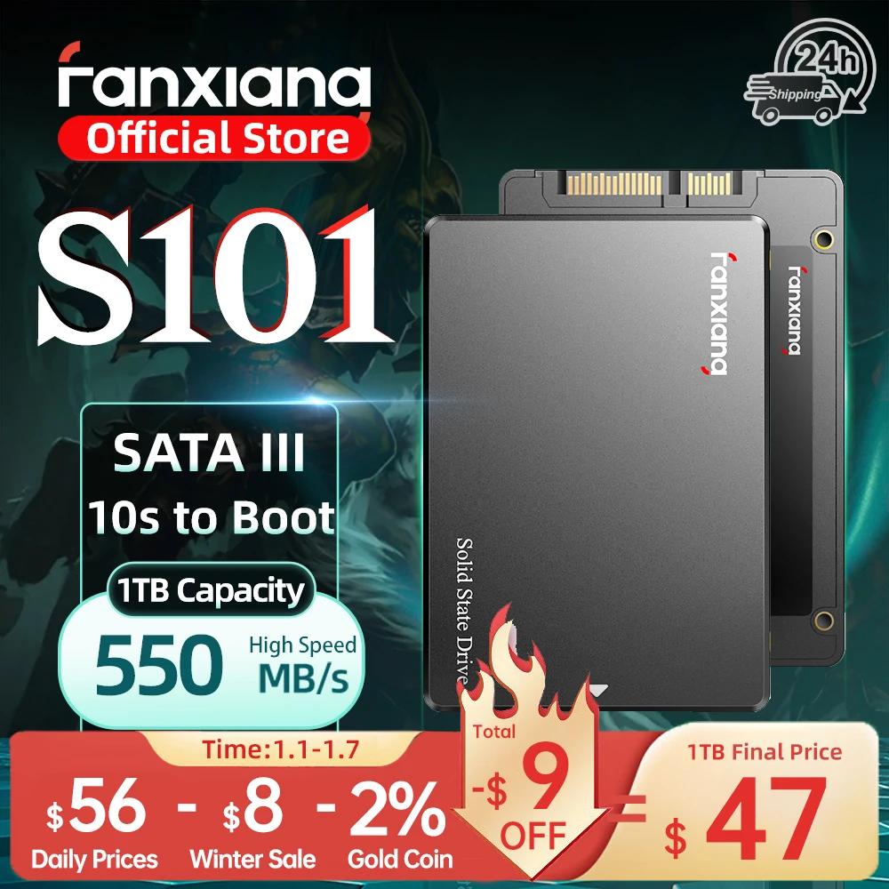 Fanxiang S101/S102 Pro/S101Q 2.5inch SATA SSD 512GB 1TB 2TB 4TB 550MB/s Hard Drive SSD SATA Internal Solid State Disk 6xFast HDD