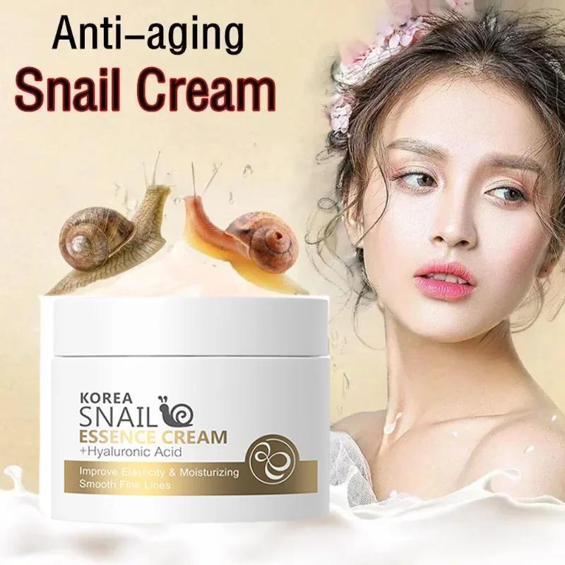 Crema antienvejecimiento de Caracol, crema hidratante de colágeno, reparación nutritiva, elevación facial dañada, firme, suave, brillante, blanqueamiento, crema de día para el cuidado de la piel