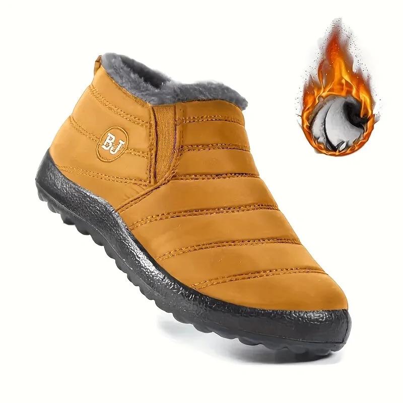 Botas de nieve para hombre, zapatos para exteriores, botas de invierno para hombre, botines de senderismo, zapatos impermeables para hombre, zapatos de trabajo, calzado