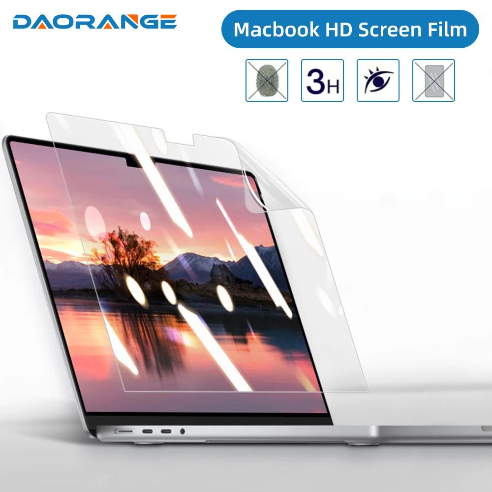 Protector de pantalla para MacBook HD, película suave para Air de 13 pulgadas, M1, M2 Pro, 11, 13, 14, 15, 16 pulgadas, barra táctil, accesorios de protección máxima