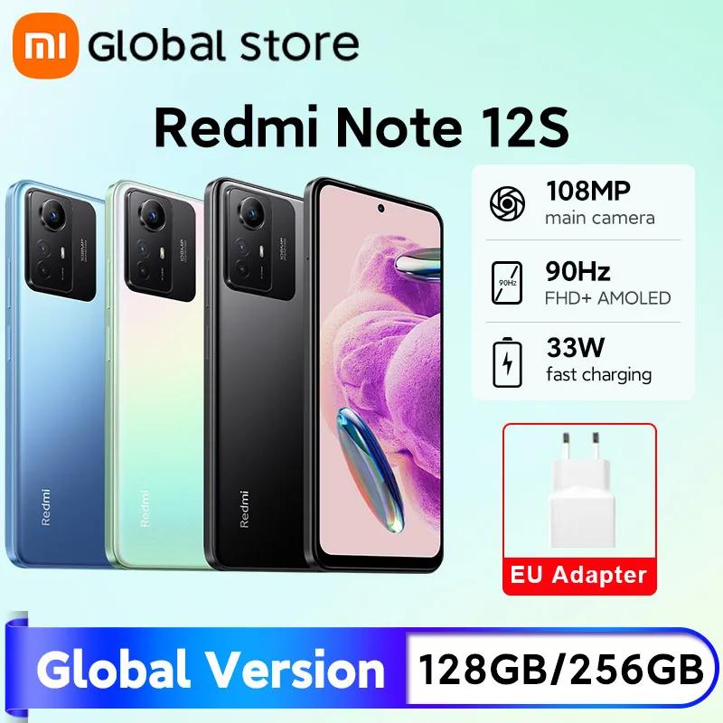 Versión Global Xiaomi Redmi Note 12S 128GB 256GB Helio G96 cámara de 108MP 90Hz 6,43 "AMOLED DotDisplay 33W carga rápida 5000mAh