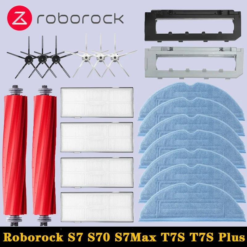 Roborock S7 S70 S7Max T7S T7S Plus accesorios de Robot aspirador cubierta de cepillo principal filtro Hepa almohadilla de fregona repuestos