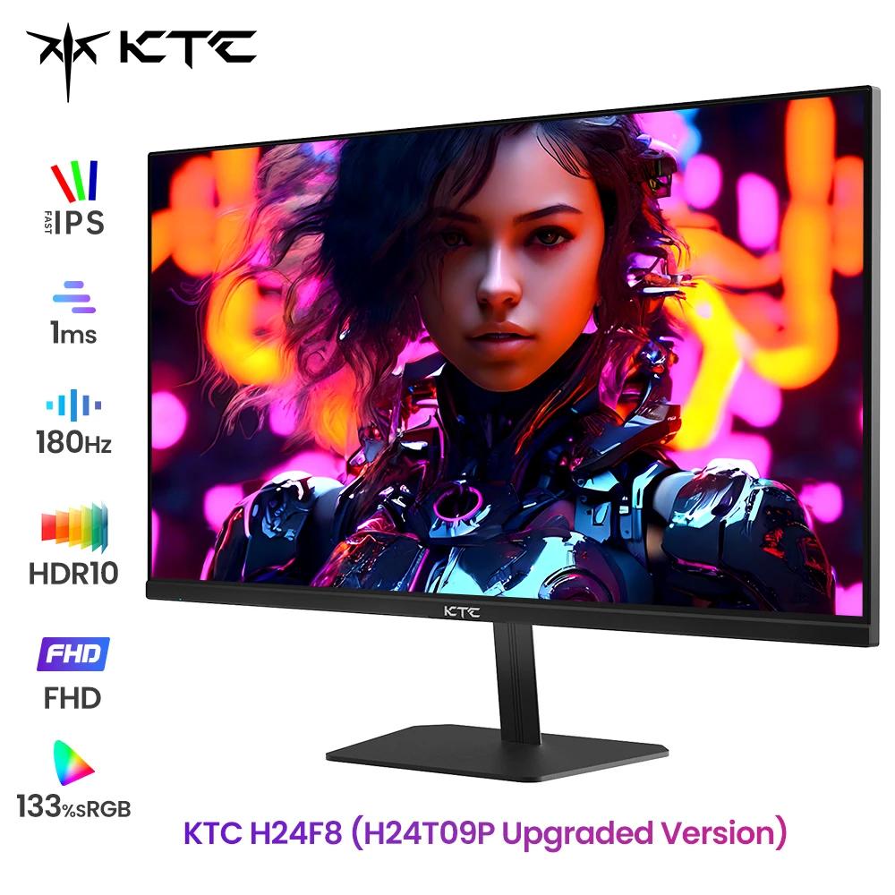 (2024 H24T09P Upgraded Version) KTC H24F8 FHD 23.8" 180Hz Gaming Monitor With Realistic Color Reproduction 1920*1080 Resolution