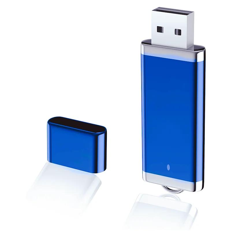 Unidad Flash USB de alta velocidad, Pen Drive azul de 64GB, 32GB, 16GB, 8GB, disco Flash 2,0