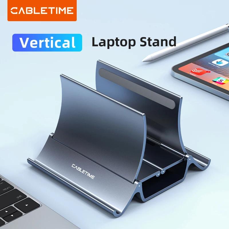 CABLETIME soporte Vertical para ordenador portátil disipación de calor soporte de gravedad de silicona antideslizante para MacBook Surface iPad soporte para tableta C418