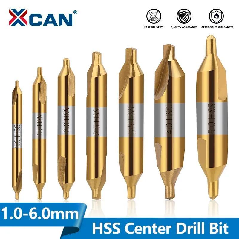 XCAN-broca central HSS de 60 grados, broca angular combinada de avellanadores, 1,0, 1,5, 2,0, 2,5, 3,0, 3,15, 3,5, 4,0, 5,0mm, Broca de Metal