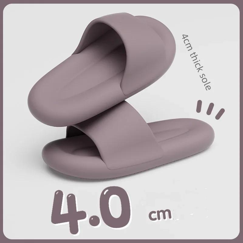 Zapatillas de almohada de suela blanda para hombre y mujer, sandalias ligeras antideslizantes con punta abierta de EVA, zapatos de baño de secado rápido para interiores y exteriores